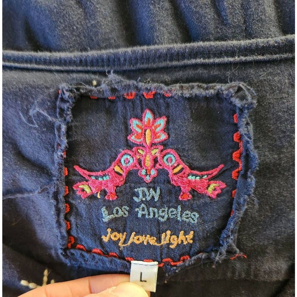 Johnny Was Embroidered Half Sleeve Tunic Size Large - Picture 5 of 6